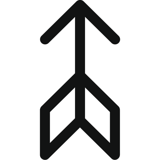 Arrow, arrow up, hunting, hunting arrow, love, love arrow, up icon