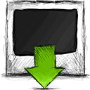 Photo, download icon