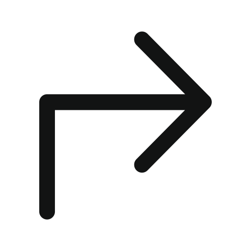 Arrow, right, subdirectory, subdirectory arrow, subdirectoryarrowupright icon