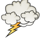 Lightning, storm, weather icon