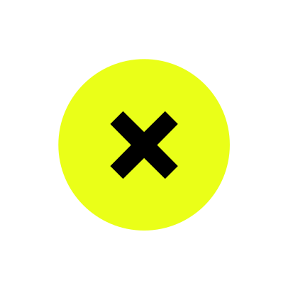 Close, denied, escape icon