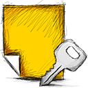 Note, encrypted icon