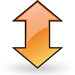 Flip, object, vertical icon