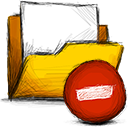 Folder, delete icon