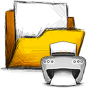 Folder, print icon
