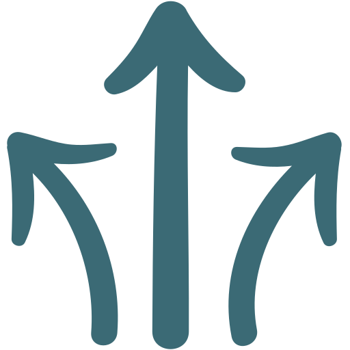 Arrow, direction, line, trafic icon