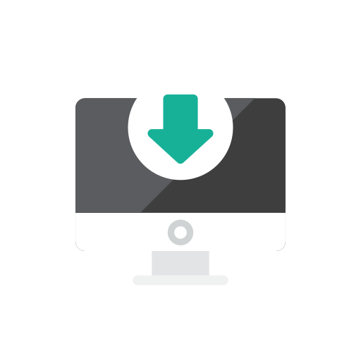 Computer, download icon