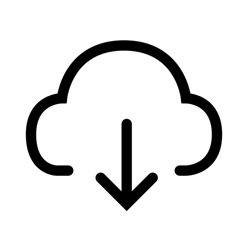 Download, cloud, storage, data icon