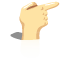 Point, hand, instruction icon