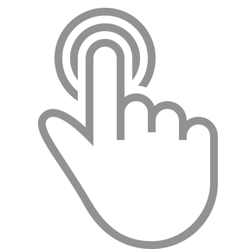 Double, finger, tap icon