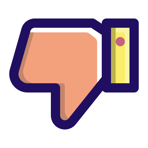 Dislike, down, hand, thumb icon