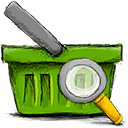 Basket, search icon