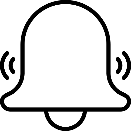 Alarm, bell, notice, notification icon