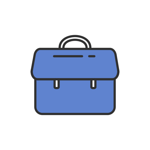 Fb, job, suit case icon