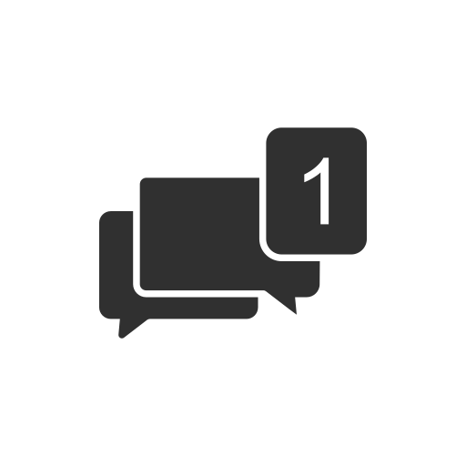 Comments, fb, messages, social media icon