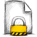 File, locked icon
