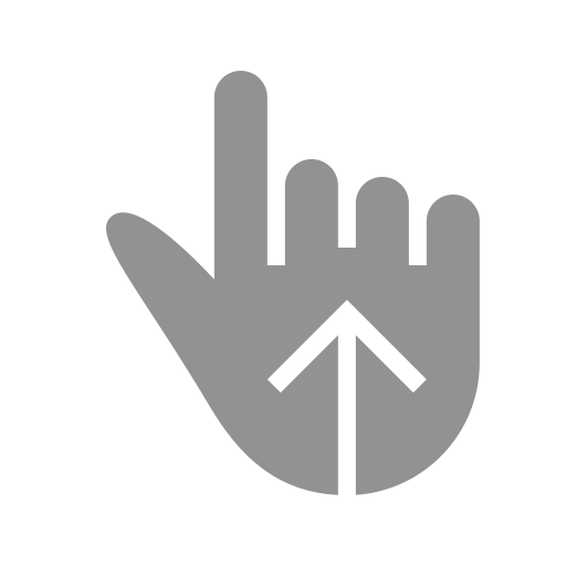 Finger, swipe, up icon