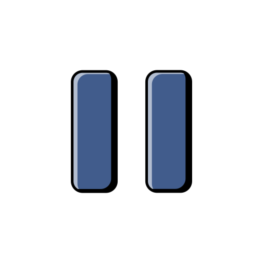 Blue, control, music, pause, play, stop icon