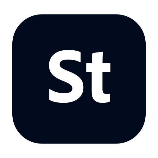 Stock, file, software, computer, adobe stock icon