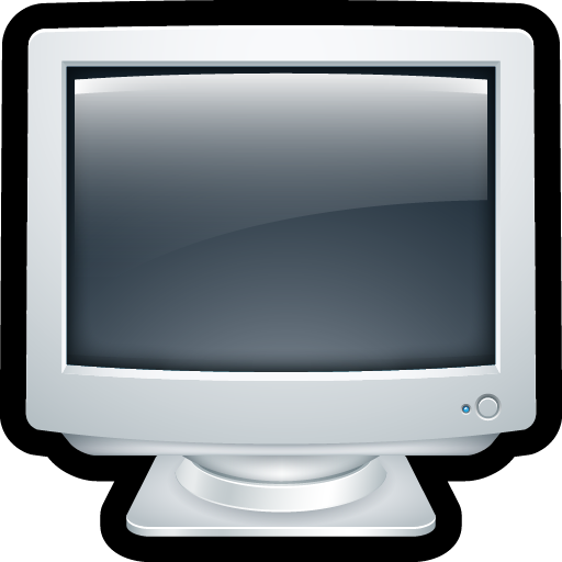 Computer, crt, desktop, monitor icon