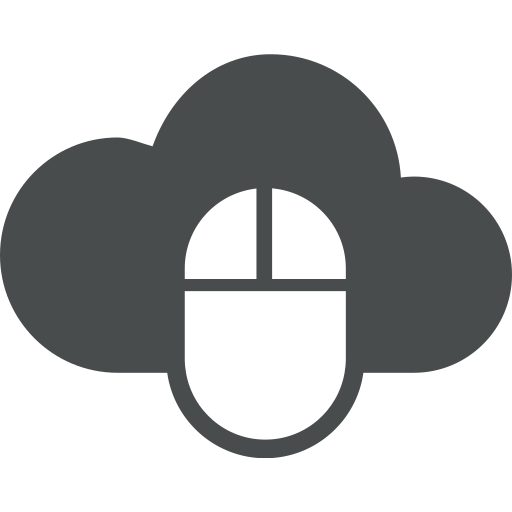Click, cloud, cloud computing, computer, device, electronics, mouse icon