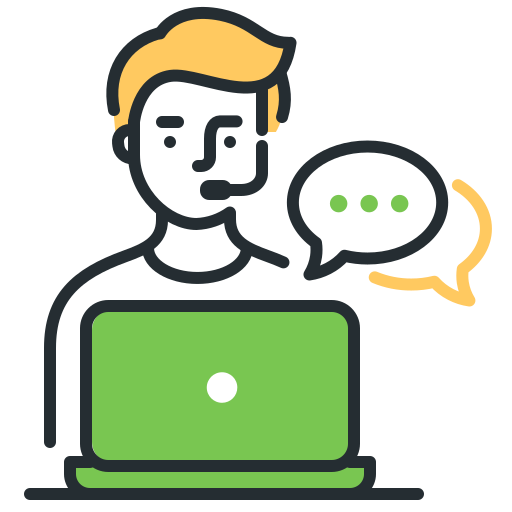 Freelancer, laptop, online, working icon