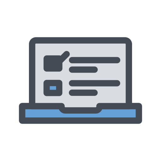 Laptop, rate, rating, survey icon