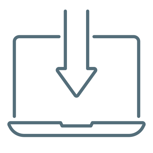 Download, downloading, laptop icon