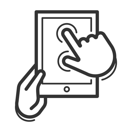 Handheld, device, gadget, interaction, tablet, touch control, gesture icon