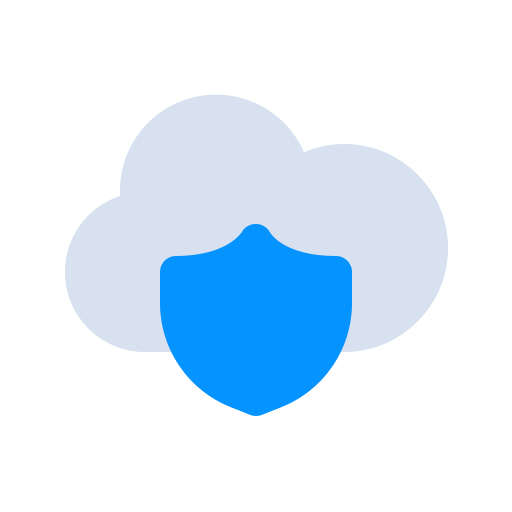 Back up, cloud, data, internet, safe, security, shield icon