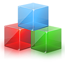 Blocks, color, modules, rgb, square icon