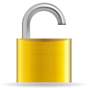 Lock, open icon