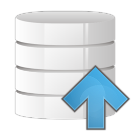 Database, arrow, up icon