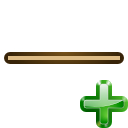 Horizontal, insert, rule icon