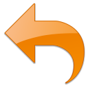 Arrow, bleu, left, undo icon