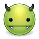 Avatar, devil, evil, green, monster, vampire icon