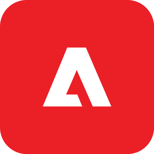 Adobe, rounded icon