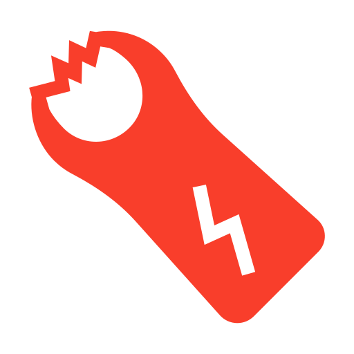 Crime, electrical, police, shock, taser icon