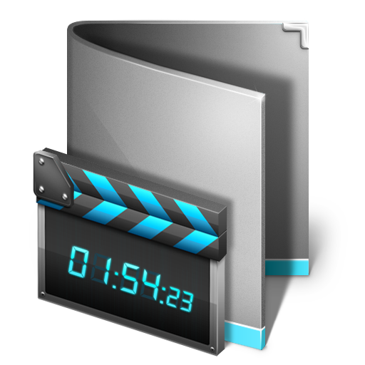 Folder, movie, multimedia icon
