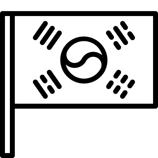 Flag, korea, south icon