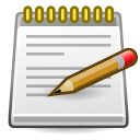 Accessories, editor, text icon