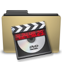 Manilla, folder, video icon