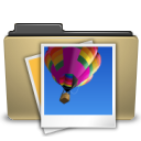 Folder, image, manilla icon