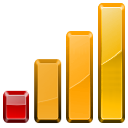 Bars, chart, graph, statistics icon