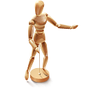 Art, doll, mannequin icon