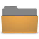 Directory, fs, orange, visiting icon