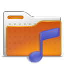 Folder, sound, music icon