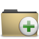 Add, archive, folder, manilla, to icon
