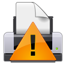 Print, warning, gtk icon