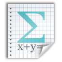 Math, math notebook, equation icon